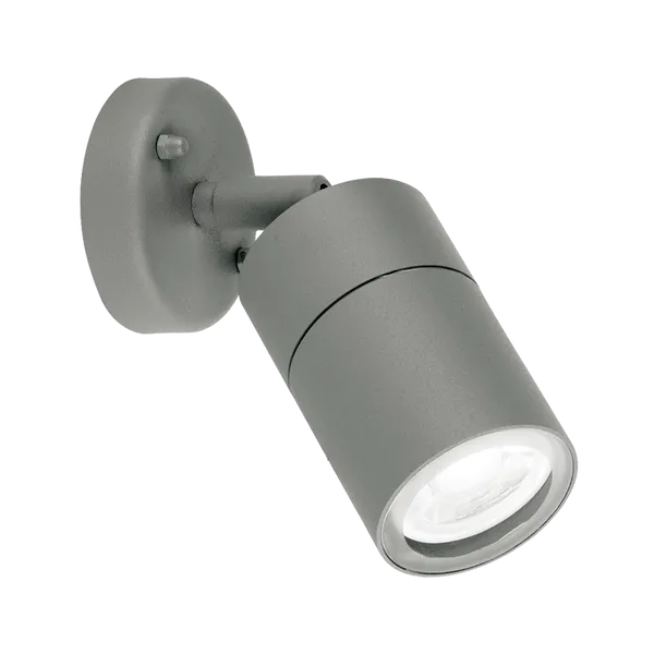 Aurora WallE aplică perete gri IP44 GU10 reglabilă