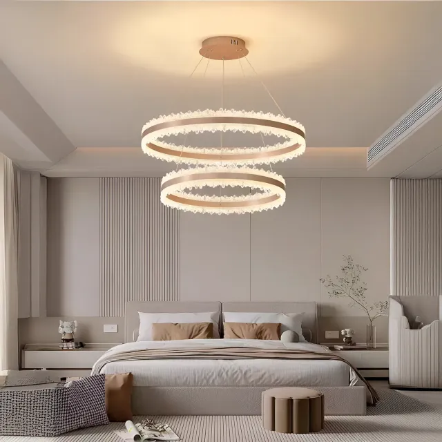 Alessandro Design Nivalis Duo lustra LED 127W aurie