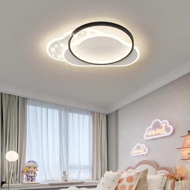 Alessandro Design Nuvia 71W lustra LED neagra telecomanda