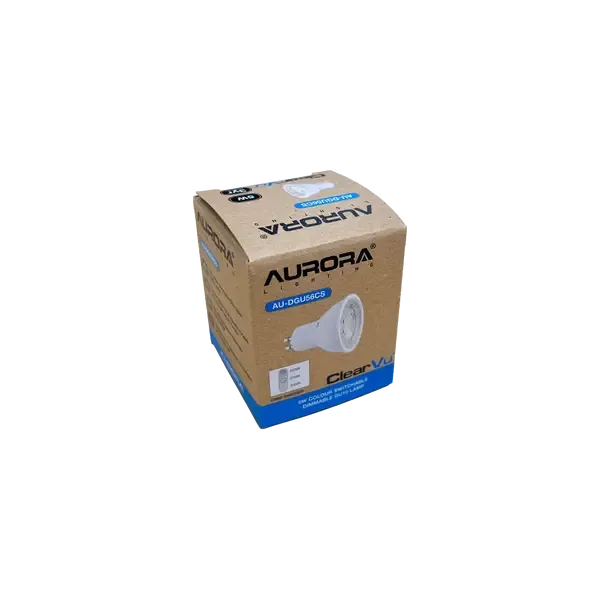 Aurora ClearVu 5W GU10 bec LED dimabil set 10 buc 2200-3000K