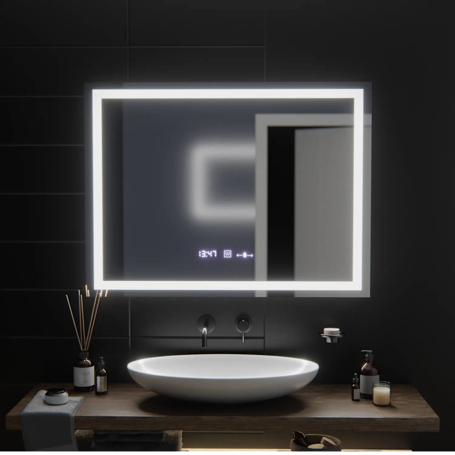 Alessandro Design Verite MotionGlow Marcello oglinda LED 100x75cm