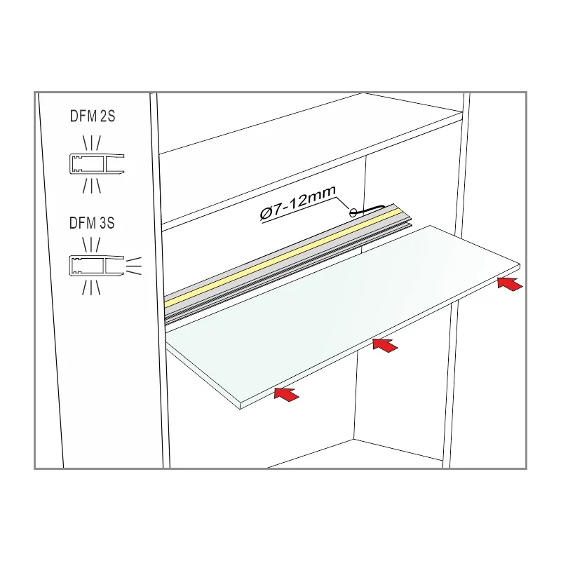 Furnika DFM profil aluminiu pentru bandă LED