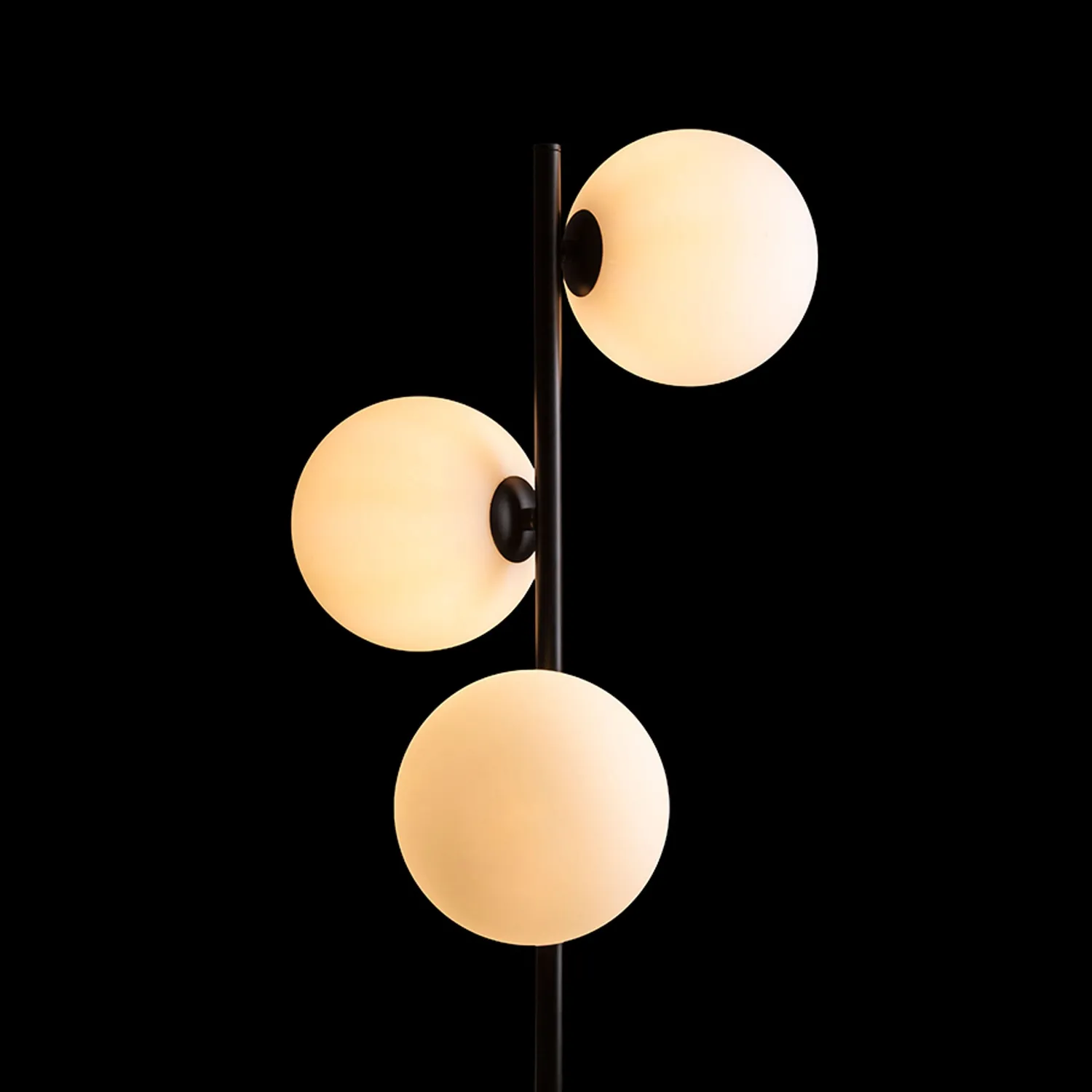 rendl light studio Etheria lampadar negru 3 globuri G9
