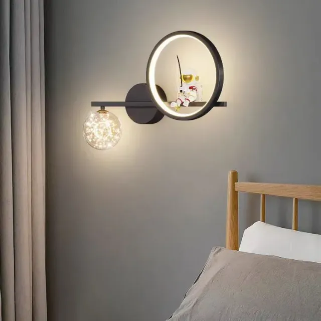 Alessandro Design Swarna lustra LED copii 21W neagra