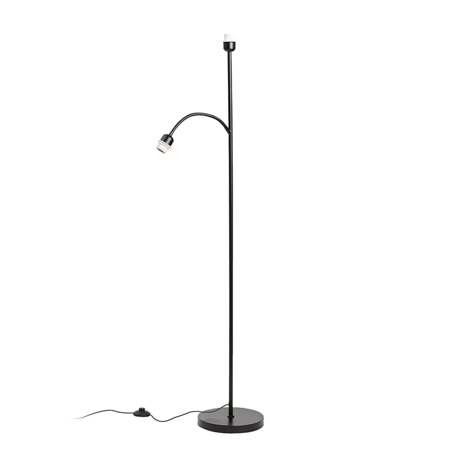 Rendl Pampa stativ lampadar negru E27 cu brat citit