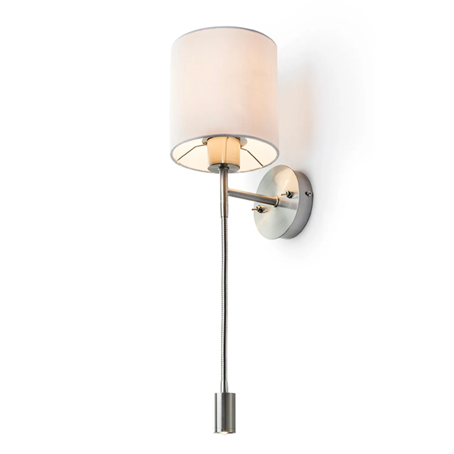 Rendl Versa E27 aplică albă cu lampă lectură LED