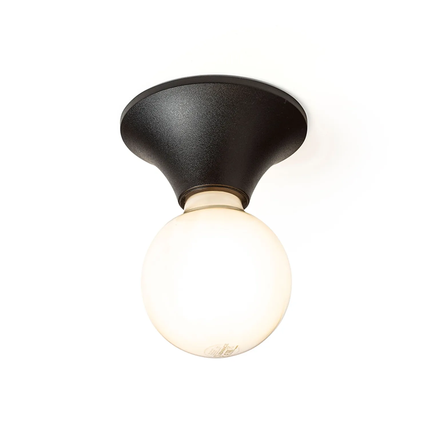 Rendl Light Studio Boy soclu plafon negru plastic E27