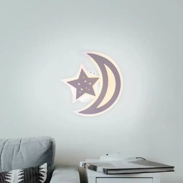 Alessandro Design Elly 36W lustra LED maro luna si stea