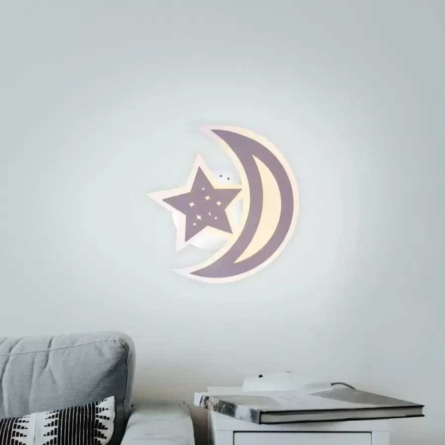 Alessandro Design Elly 36W lustra LED maro luna si stea