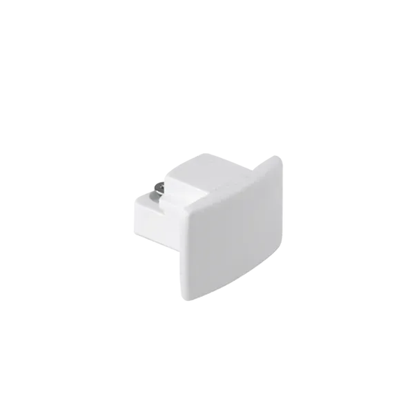 Aurora Conector capăt șină alb monocircuit