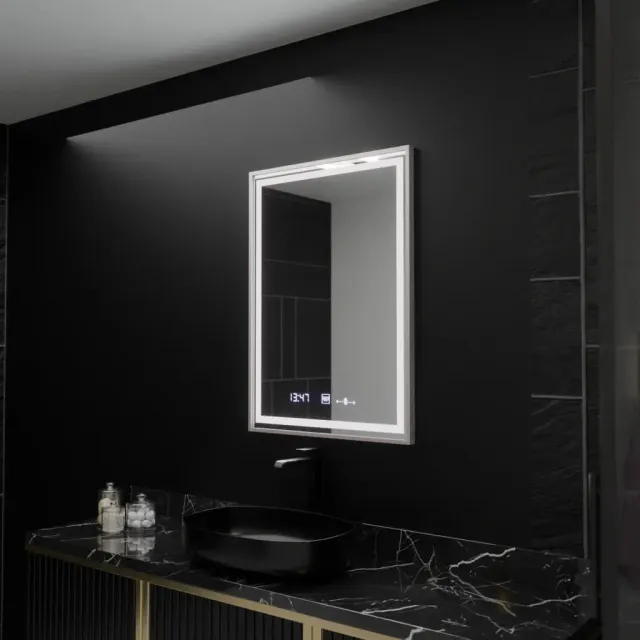 Alessandro Design Marcello oglinda LED 60x80cm argintie