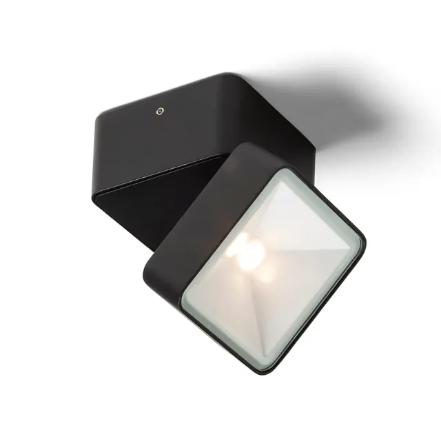 Rendl Flavio SQ spot LED exterior negru pentru perete