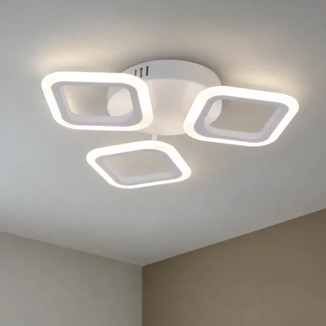 Alessandro Design Erika 20W lustra LED alba 3 patrate