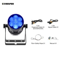 Coralpar 7x40W proiector par LED exterior IP65 RGBW