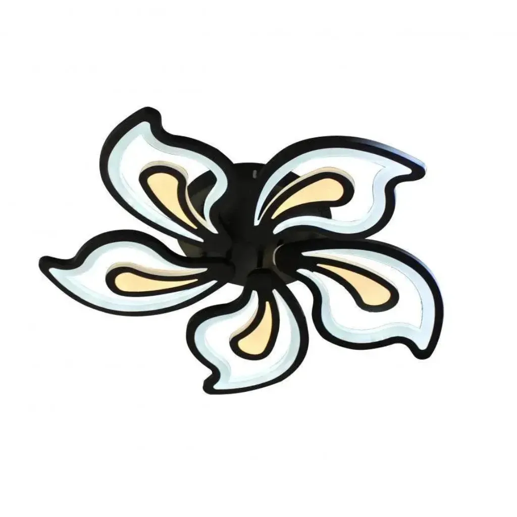 Alessandro Design GLORIOSA lustra LED 150W neagra telecomanda