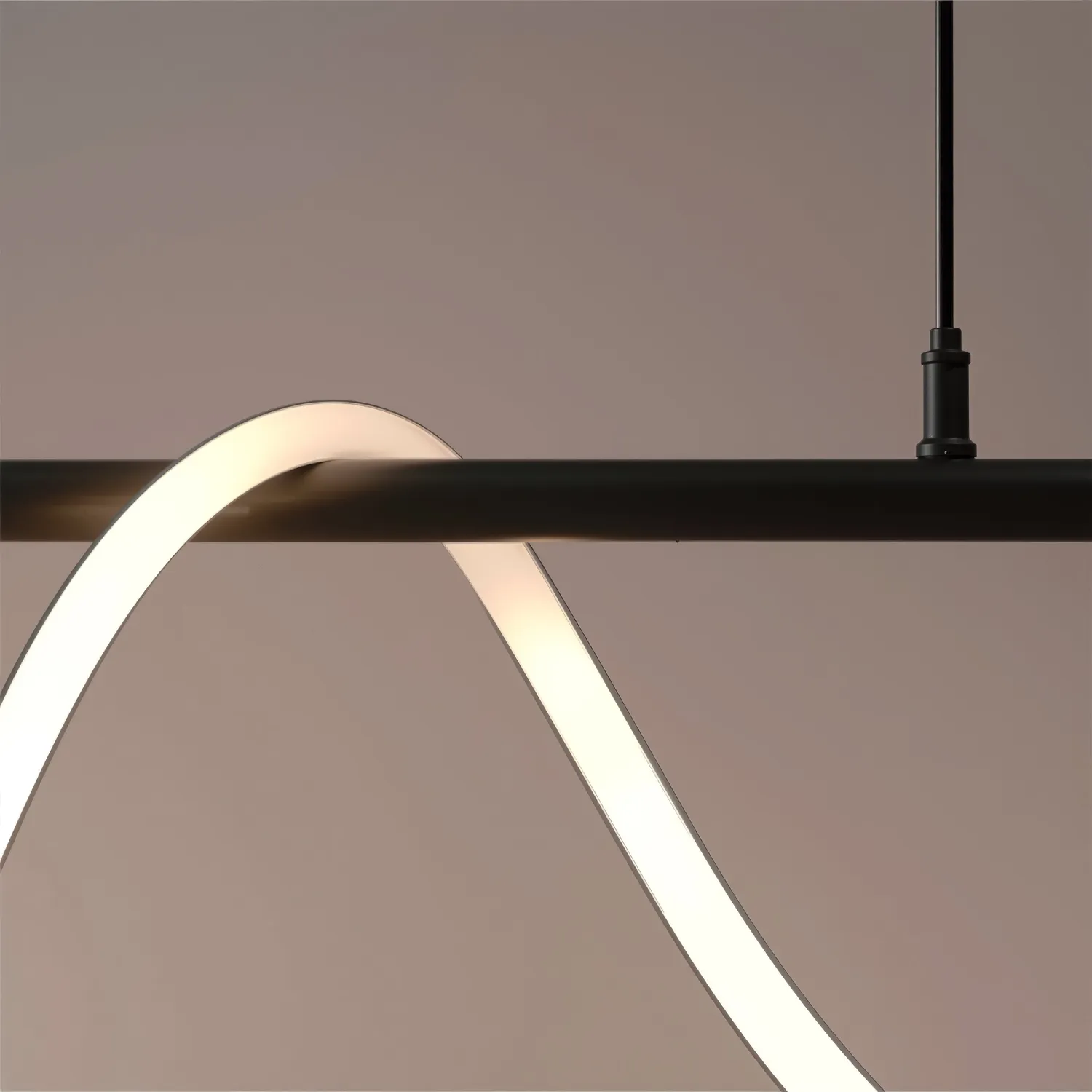 Alessandro Design DIVINO lustra LED 24W neagra silicon flexibil