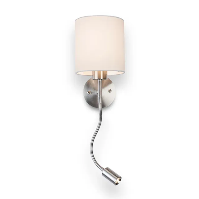 Rendl Versa E27 aplică albă cu lampă lectură LED