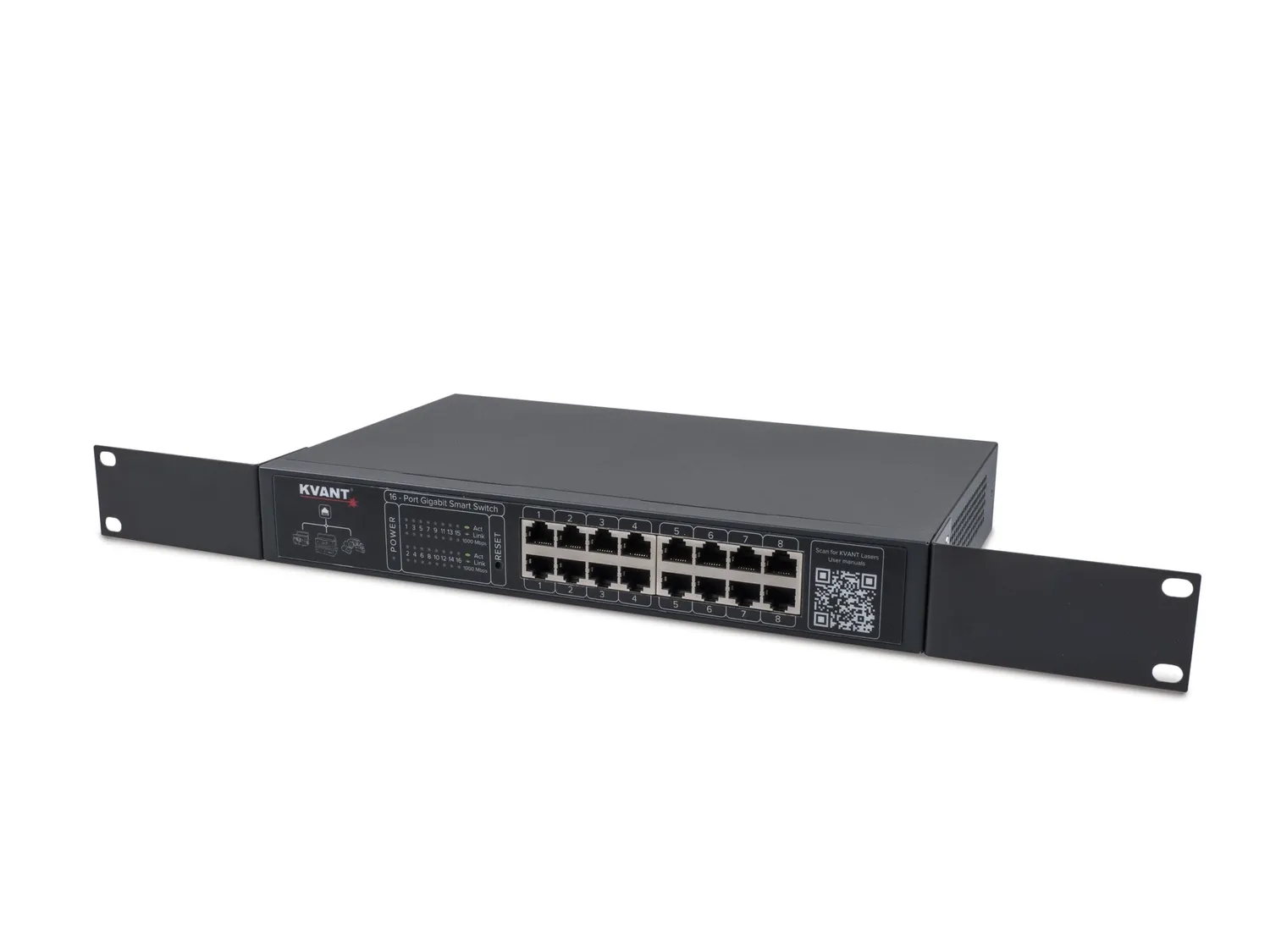 Kvant switch retea 16 porturi pentru instalatii laser