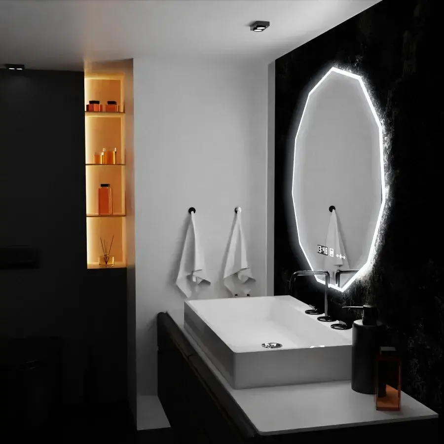 Alessandro Design Poligon Marcello oglinda LED 60cm senzor