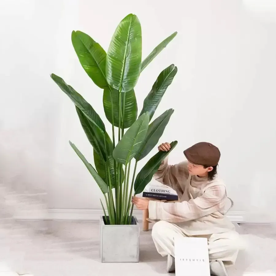 Alessandro Design Strelitzia Nicolai planta artificiala 180cm 16 frunze