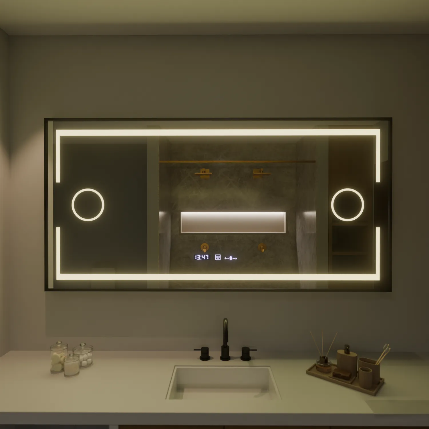 Alessandro Design Marcello oglinda LED 160x80cm cu dezaburire