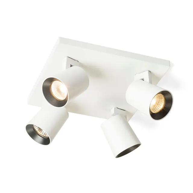 Rendl Light Studio Kenny IV spot GU10 alb/negru reglabil