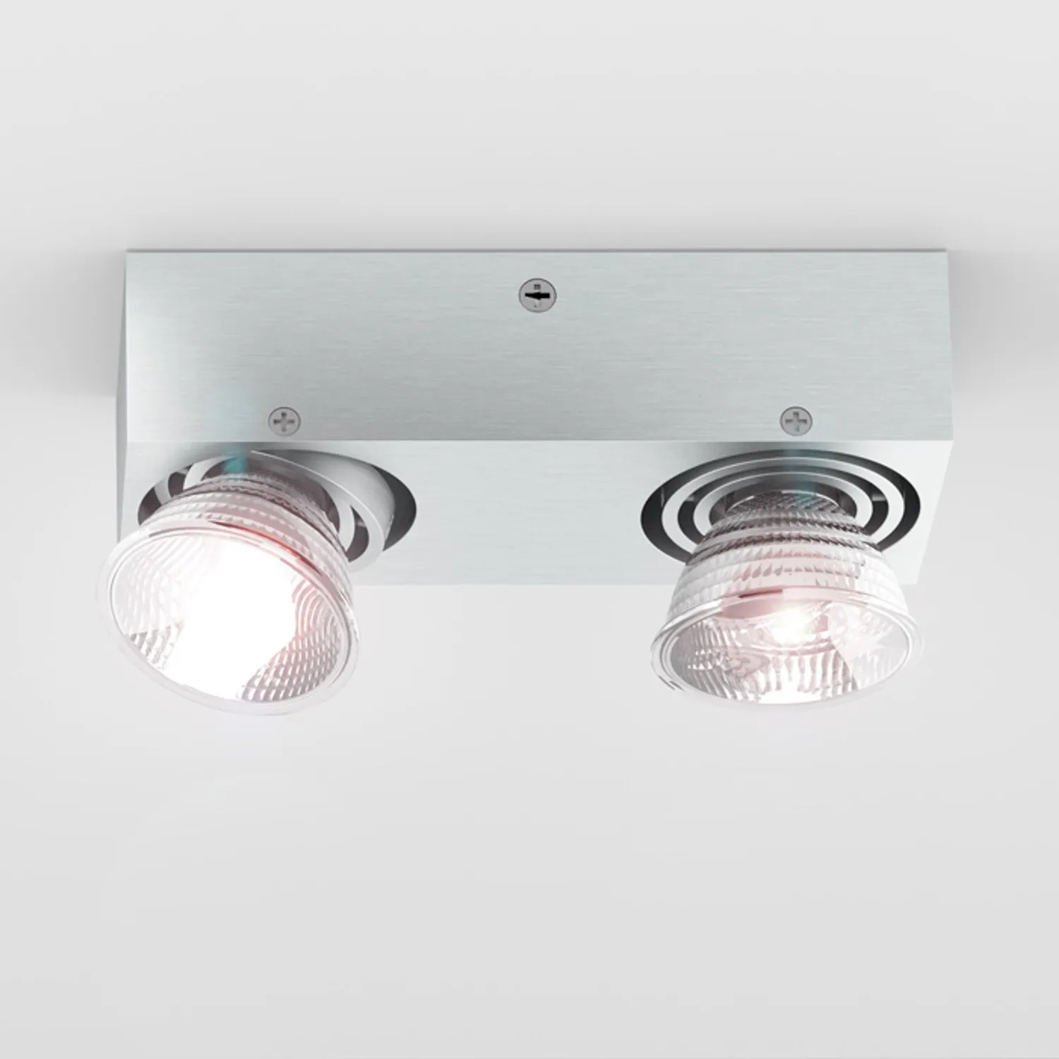 Rendl Marvel spot aplicat aluminiu 2xGU10 orientabil