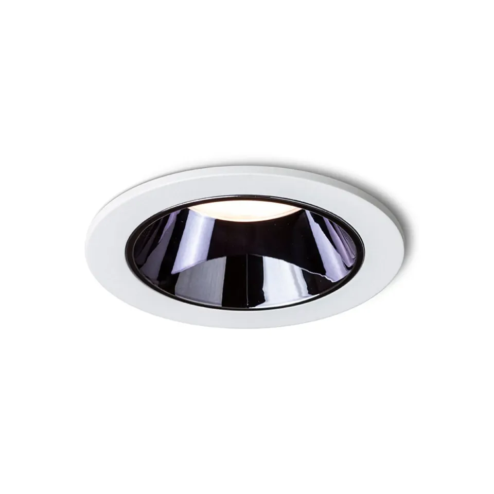 Rendl Ansel spot LED incastrat alb reflector negru crom