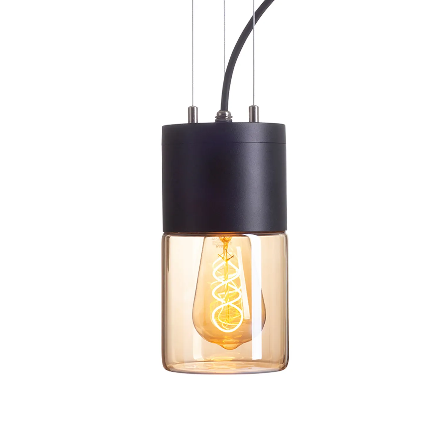 Rendl Light Studio Quinn pendul exterior E27 sticla chihlimbar