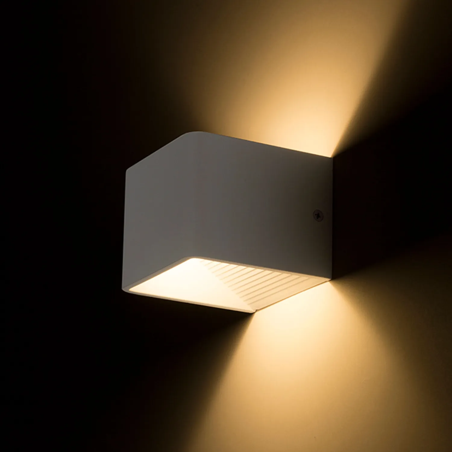 Rendl Onyx aplica perete alba LED up-down exterior