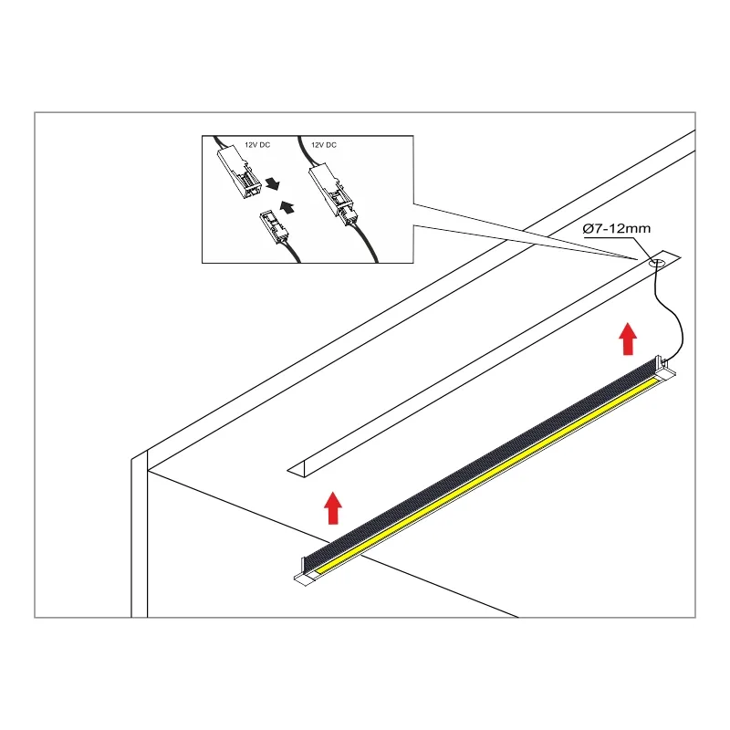Furnika Delta Profil 9x6 LED aluminiu