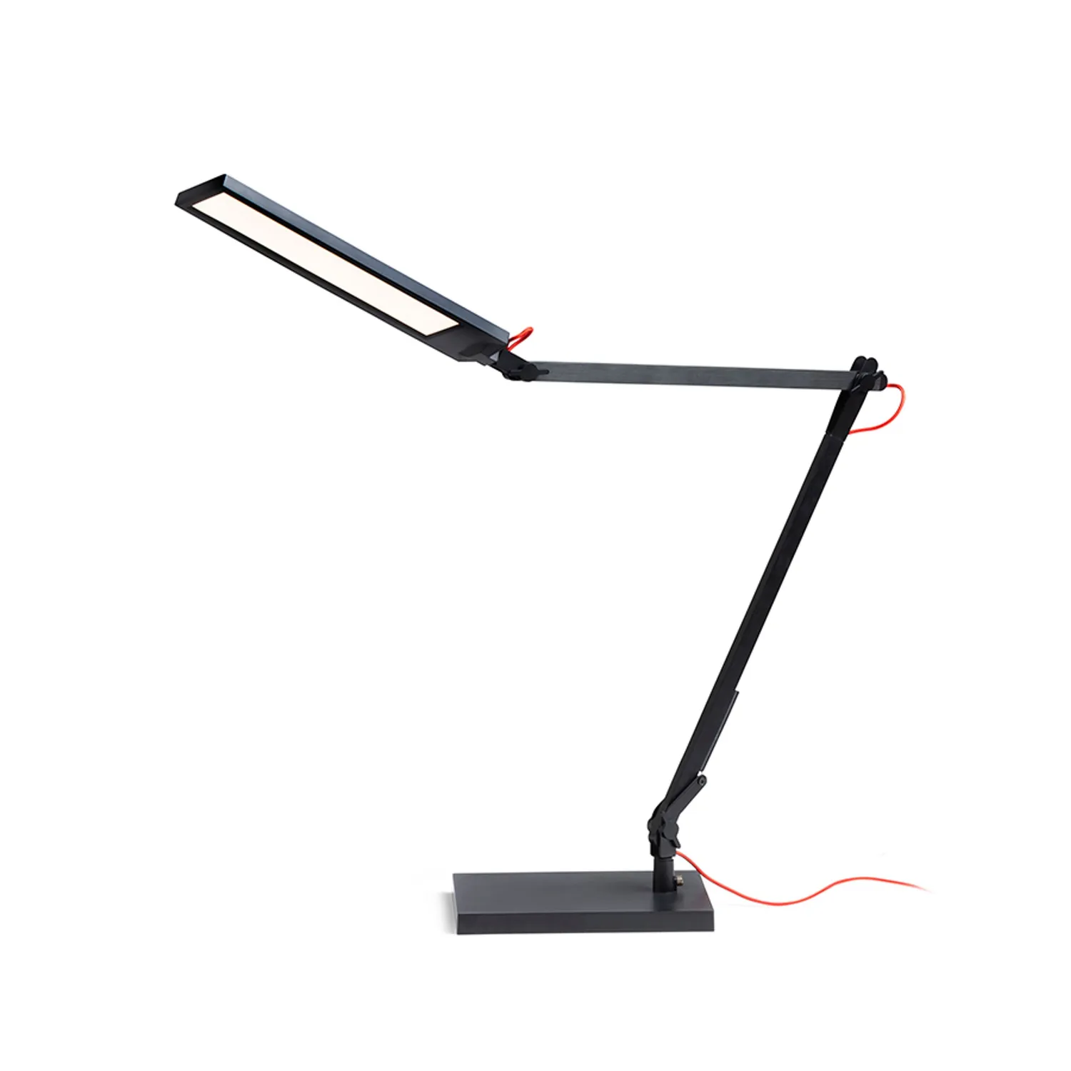 Rendl Light Studio Norma lampă birou LED negru roșu