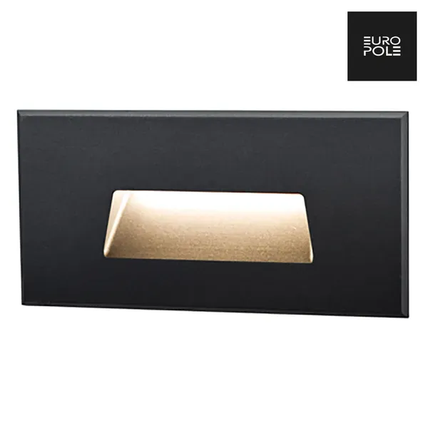 Aurora Set In spot LED incastrat 2W negru 4000K dreptunghiular