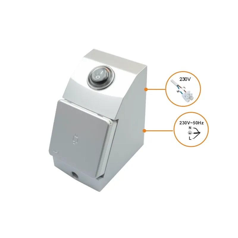 Furnika Euro Box priza incastrata IP44 cu capac