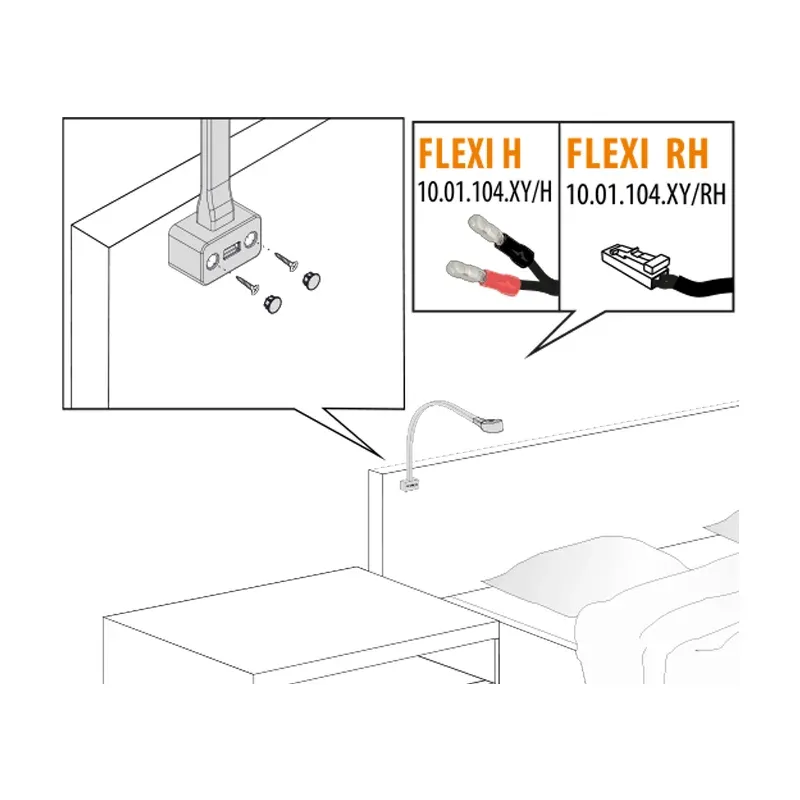 Furnika Flexi H profil LED flexibil varianta H