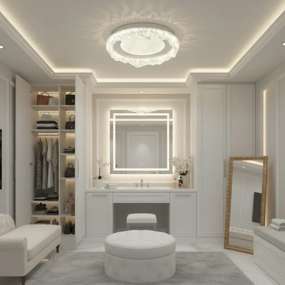 Alessandro Design Daira Petito lustra LED 50W alb 29cm