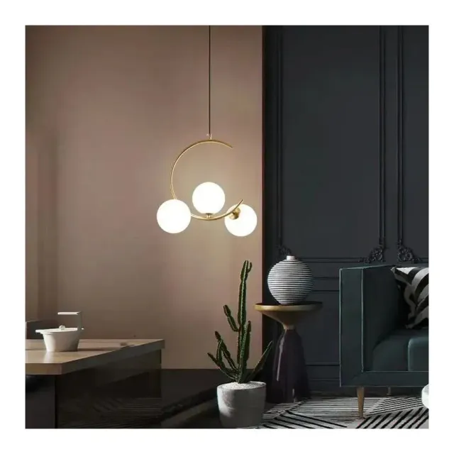 Alessandro Design Loft Atrium lustra 3xE27 40cm alb-auriu