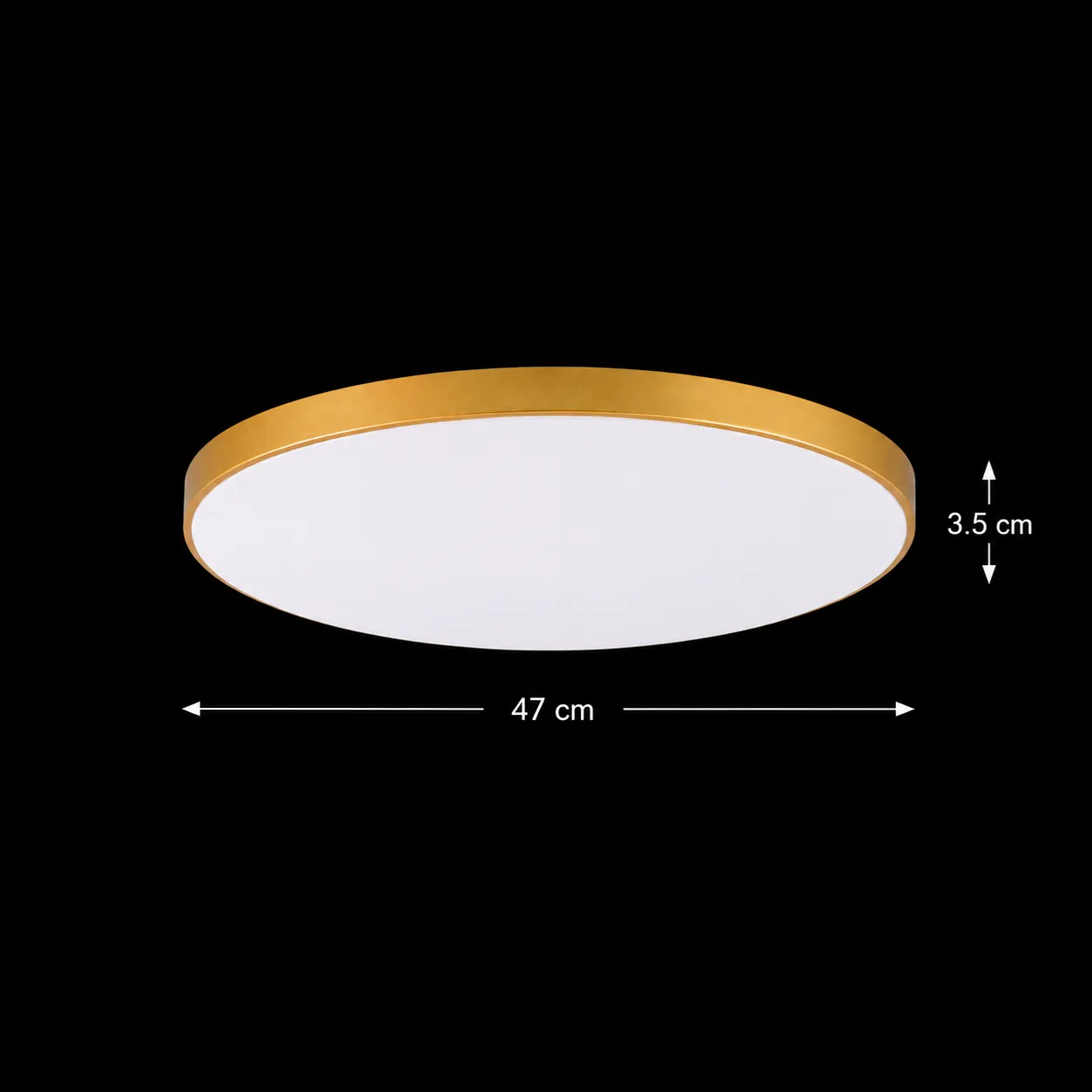 Alessandro Design Solis plafoniera LED 70W aurie 47cm rece