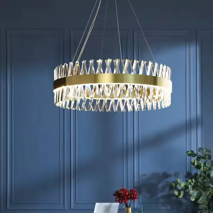 Alessandro Design Caserta lustra LED 54W aurie 50cm dimabila