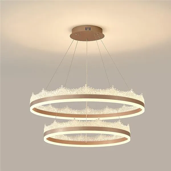 Alessandro Design Nivalis lustra LED 126W cercuri aurie dimabila