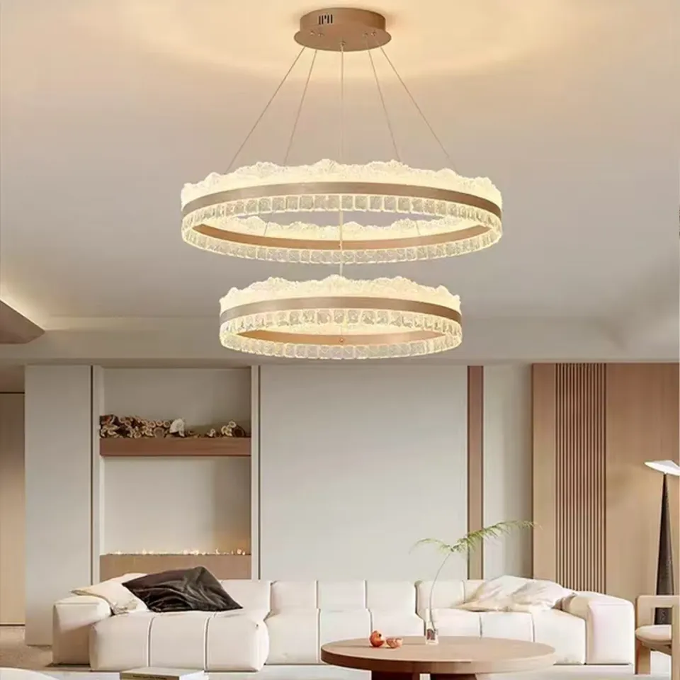 Alessandro Design NIVALIS lustră LED aurie 126W dimabilă