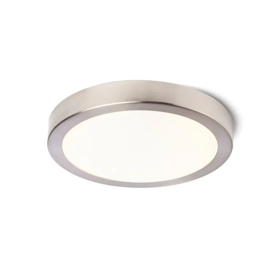 Rendl Barry LED lampa baie rotunda nichel mat exterior
