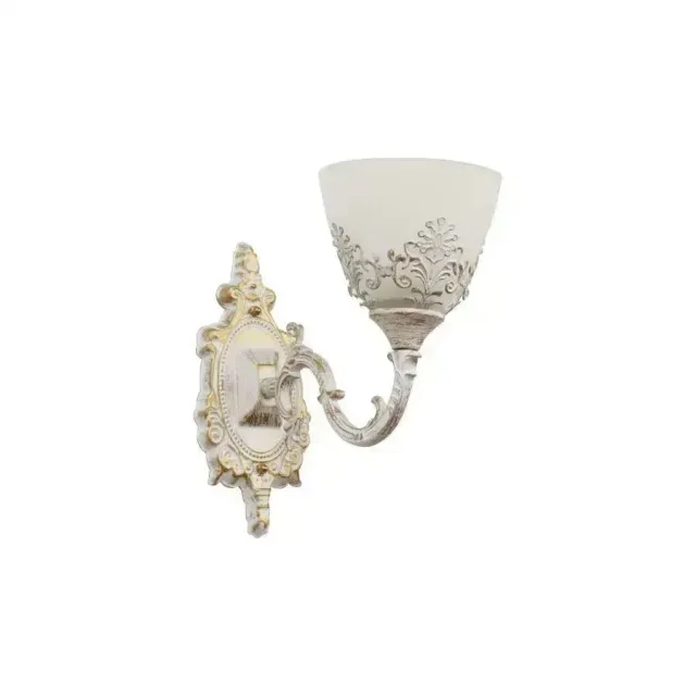 Alessandro Design Cottage Rustic aplica perete alba 1xE27