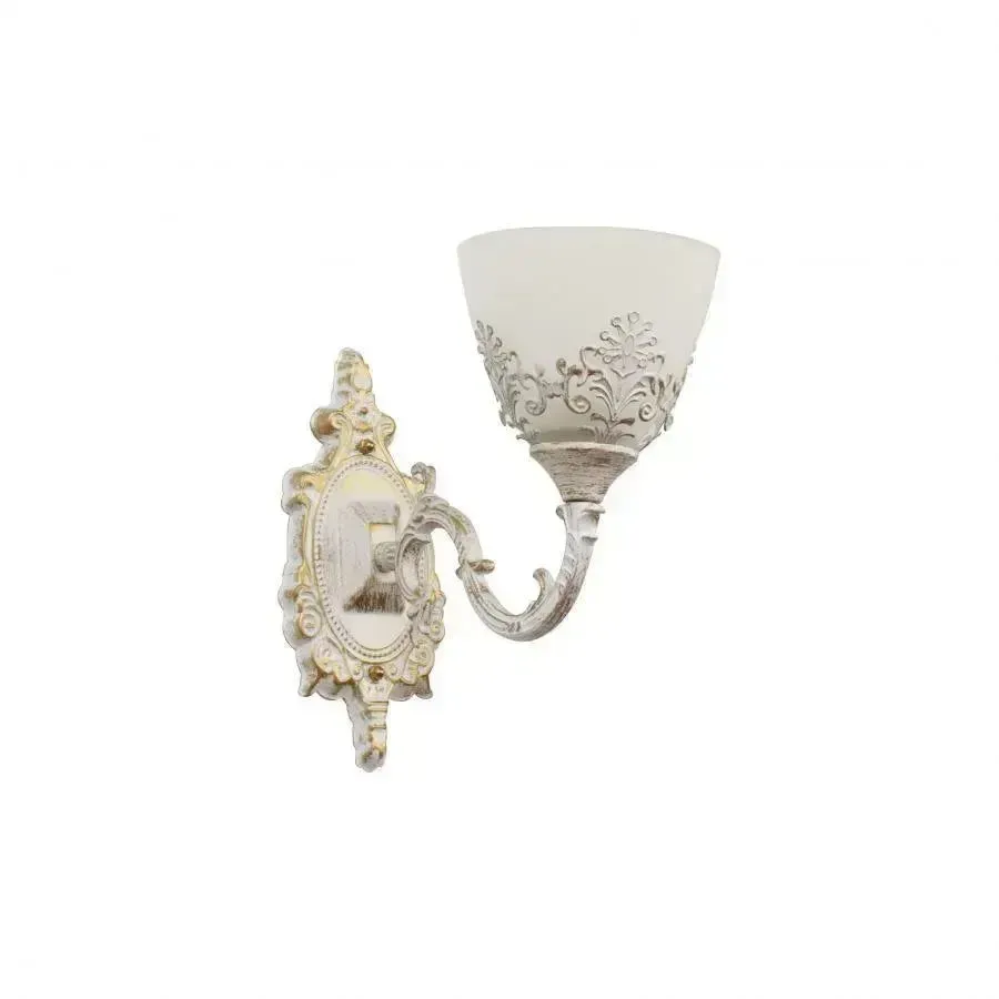 Alessandro Design Cottage Rustic aplica perete alba 1xE27