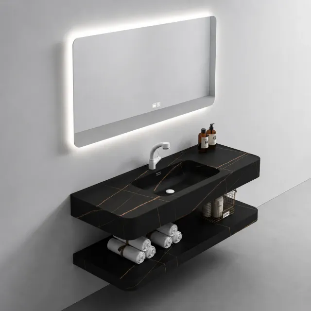 Alessandro Design KRISS set mobilier baie 60 cm negru