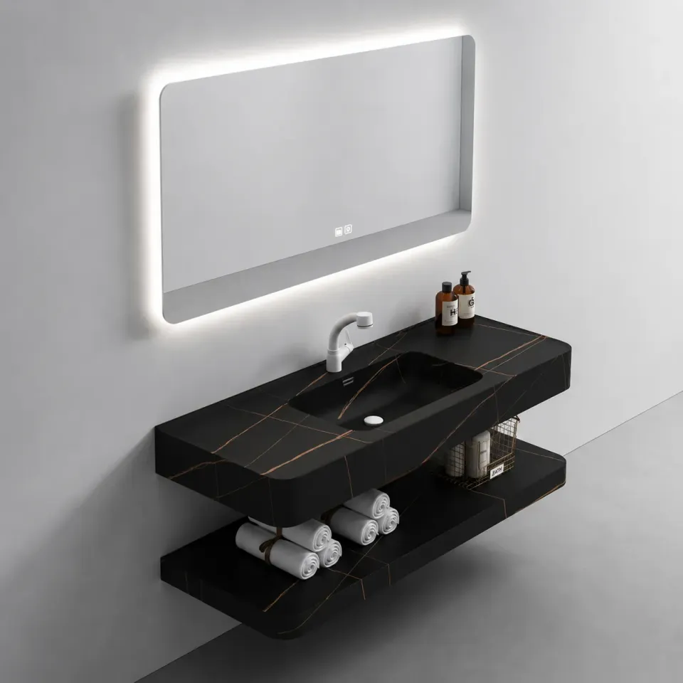 Alessandro Design KRISS set mobilier baie 60 cm negru