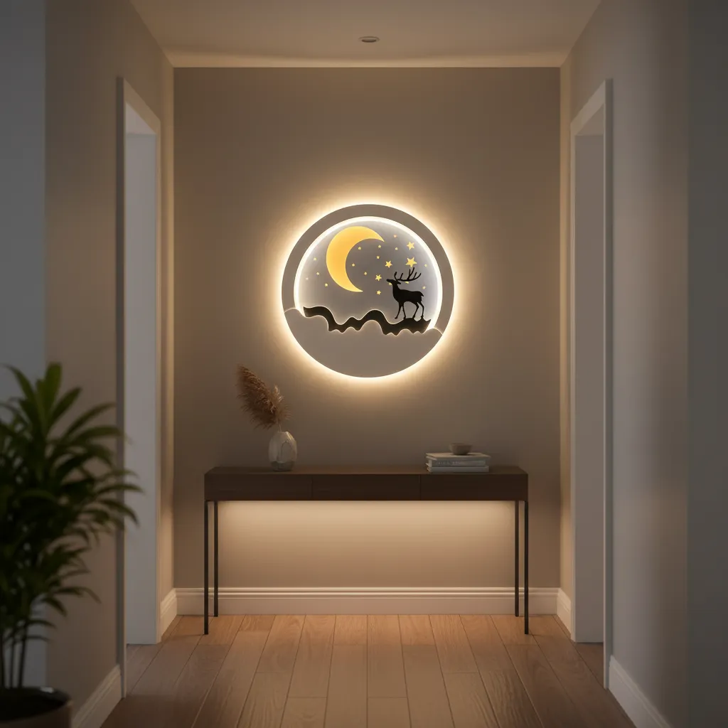 Alessandro Design Noctra aplică LED 44W neagră 3 culori