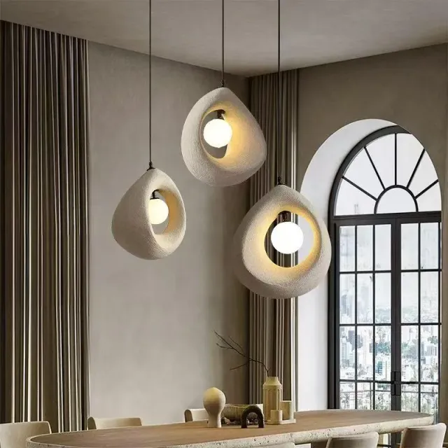 Alessandro Design Foamer lustra suspendata E27 alba 35cm
