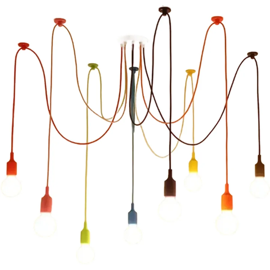 Alessandro Design Kappa lustra multicolora 8xE27 fier