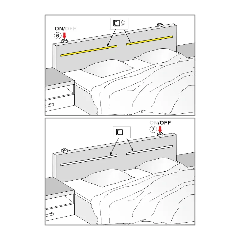 Furnika Duo intrerupator LED normal觸 simplu consum redus